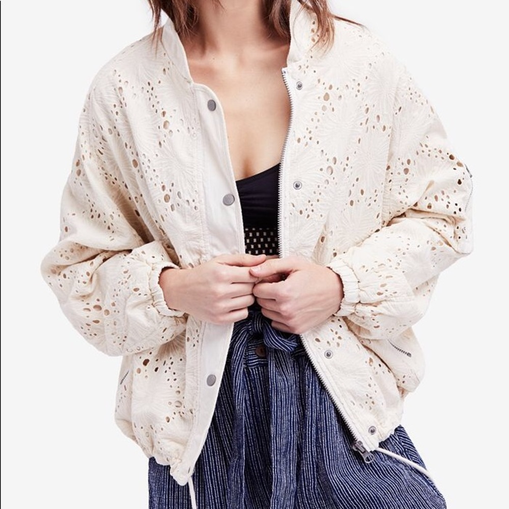 Free People Daisy Jane Bomber Jacket
